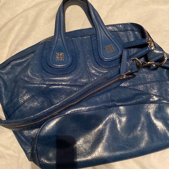 Givency Nightingale blue leather hobo bag - Picture 1 of 6
